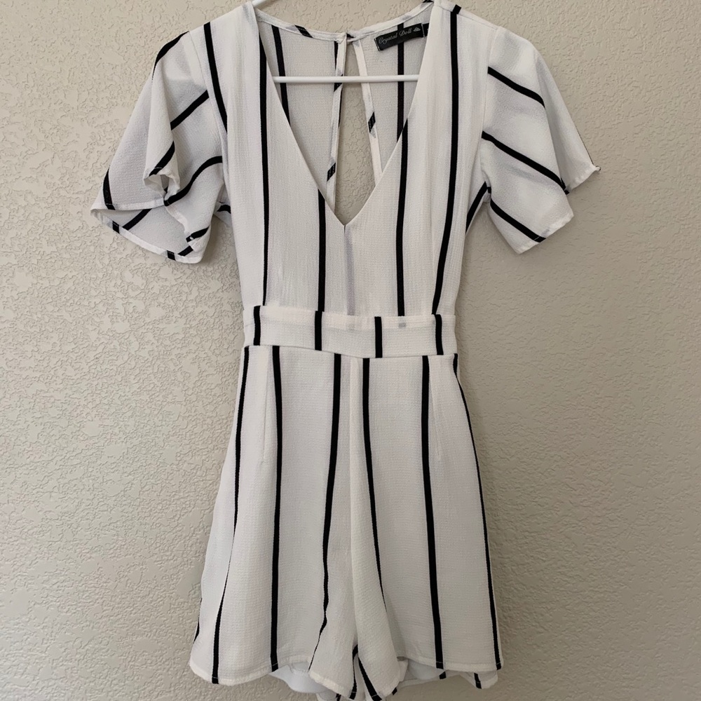 Pinstripe Romper